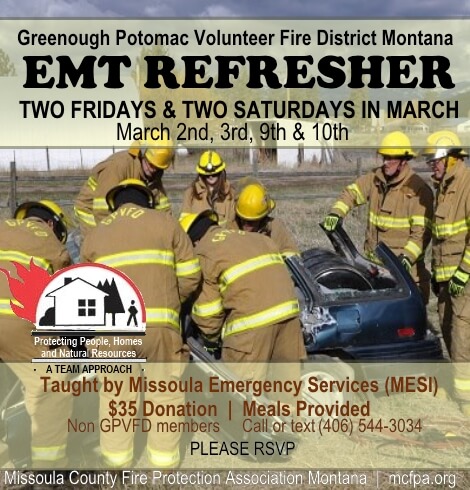 Emergency Medical Technician Refresher in Greenough / Potomac in March 2018 